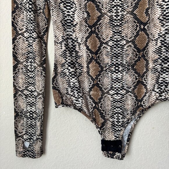 I.AM.GIA Snake Print Kenzie Long Sleeve Print Bodysuit - Picture 7 of 13